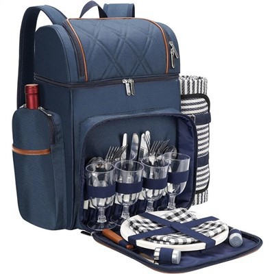 Bag Backpack Picnic wedi'i Inswleiddio'n Fachgen Traeth