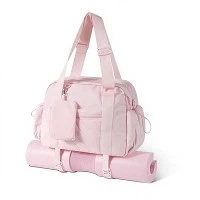 Bag Duffel Yoga Puffy Cwilt i Ferched Gyda Zipper
